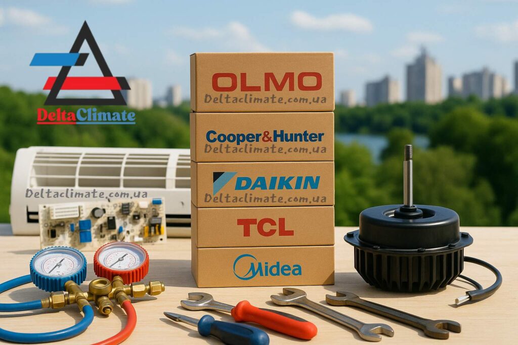Инструменты и запчасти для ремонта кондиционеров Olmo, Cooper&Hunter, Daikin, TCL, Midea в Киеве
